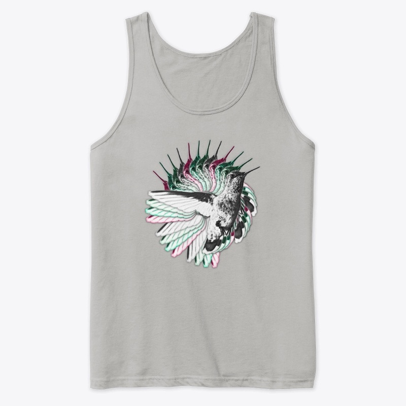 Hummingbird Swirl Design Tank Tops!