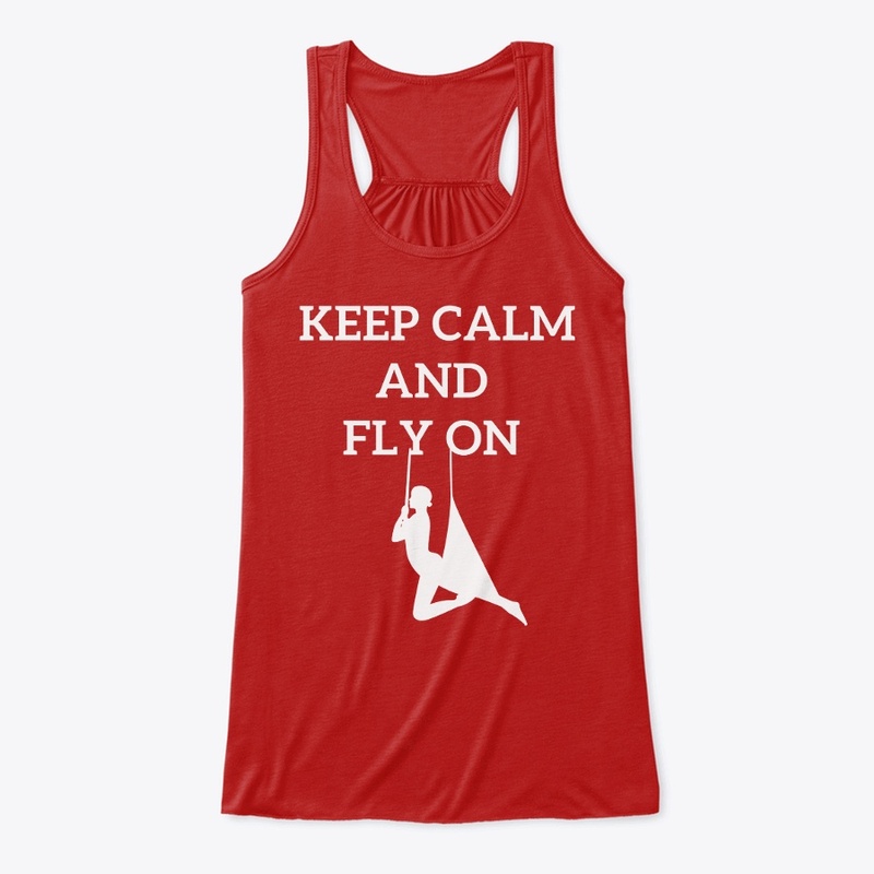 Keep calm and fly on flying Yoga