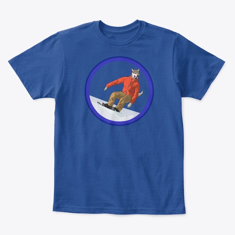 Snowboarding Wolf