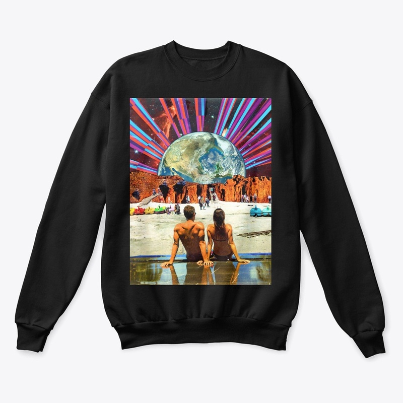 Psychadelic Planet Collage Art