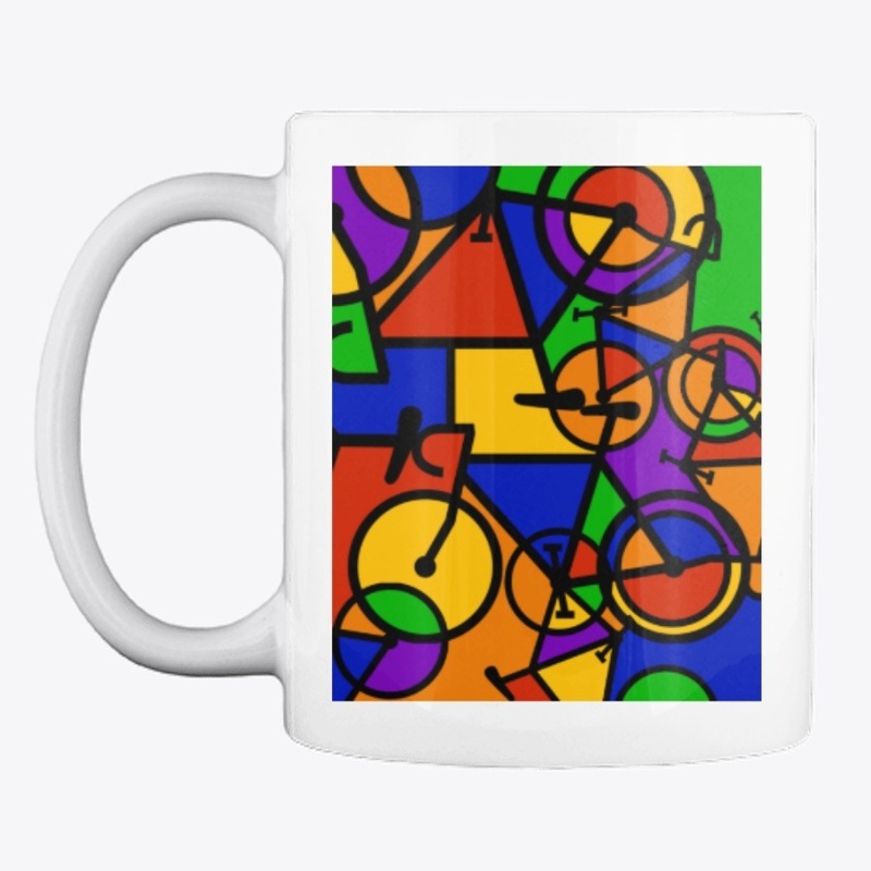 Vibrant Bicycle Mosaic