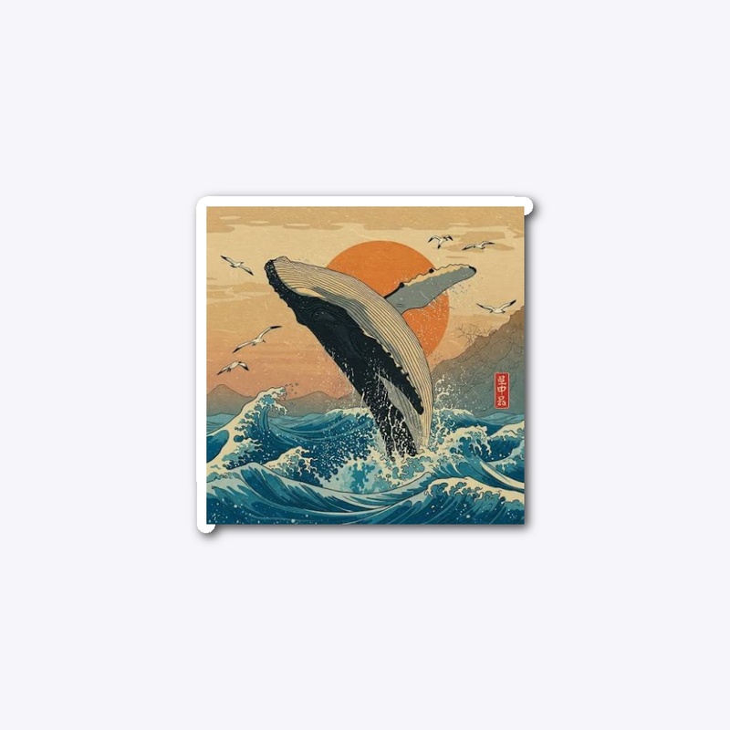 Japanese whale art puzzle