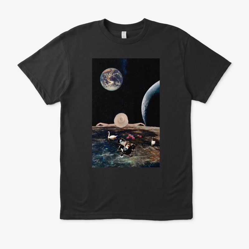 Space view chill out collage art