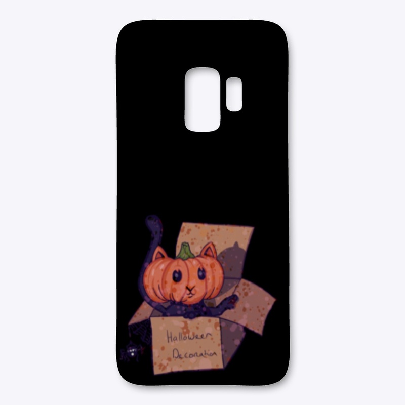 Halloween Pumpkinhead Cat