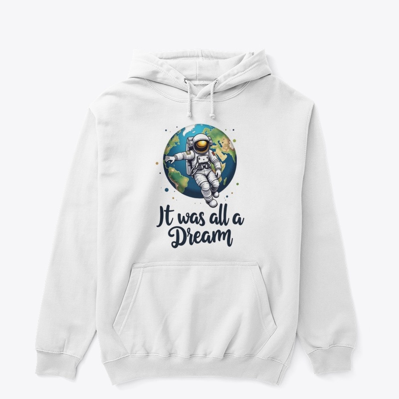 Astronaut Floating Over Earth Design
