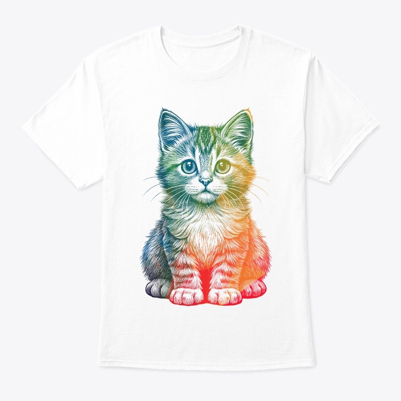 Colorful Cat T-shirt