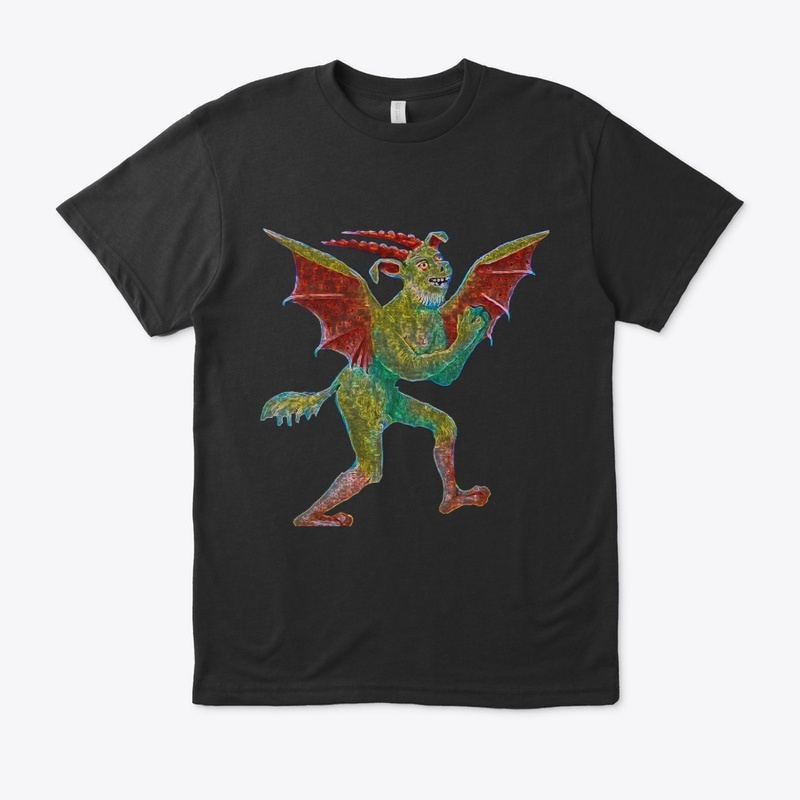 Diavolo Demone medievale verde
