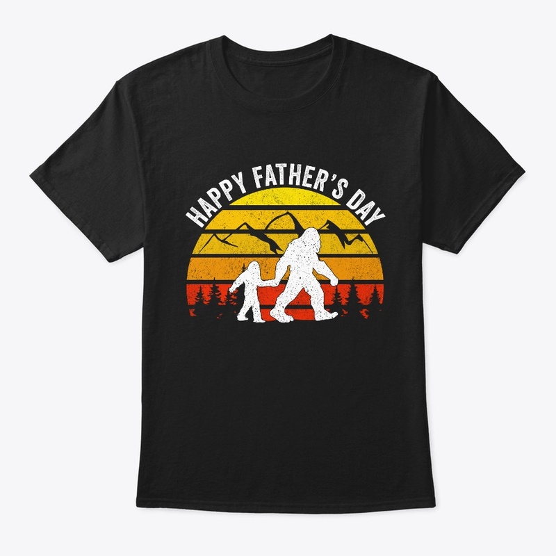 Happy Father's Day Bigfoot Dad Vintage