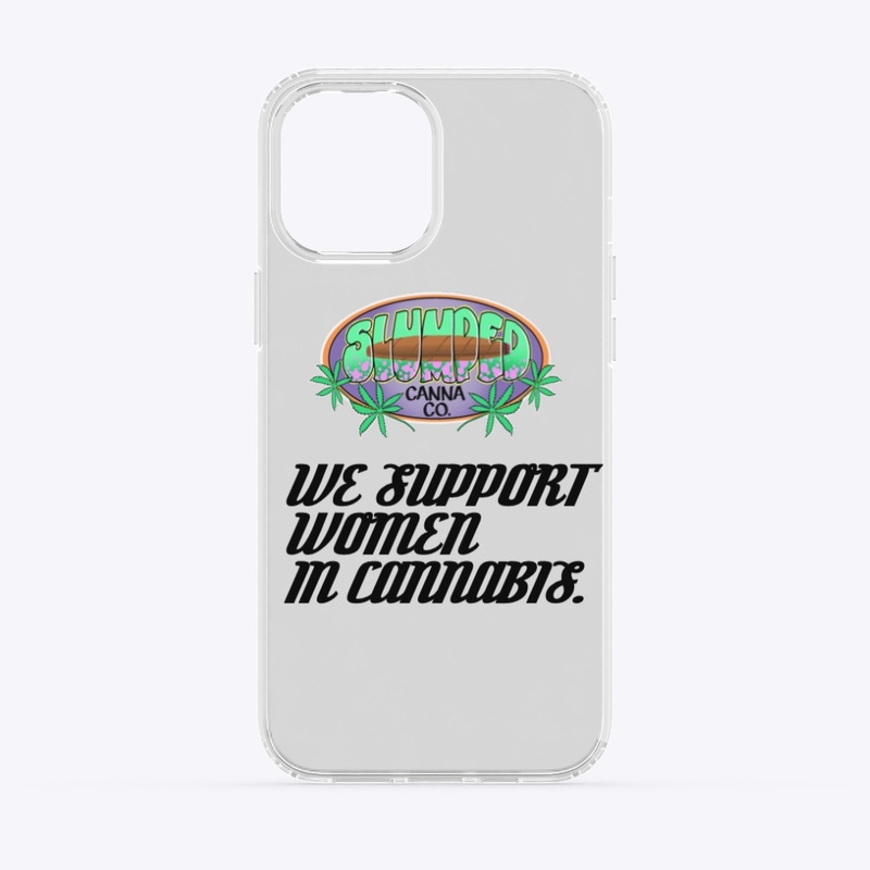 Slumped Canna Clear iPhone case 2
