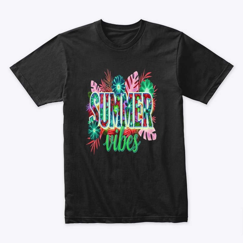 Tropical Summer Vibes Tee Shirt