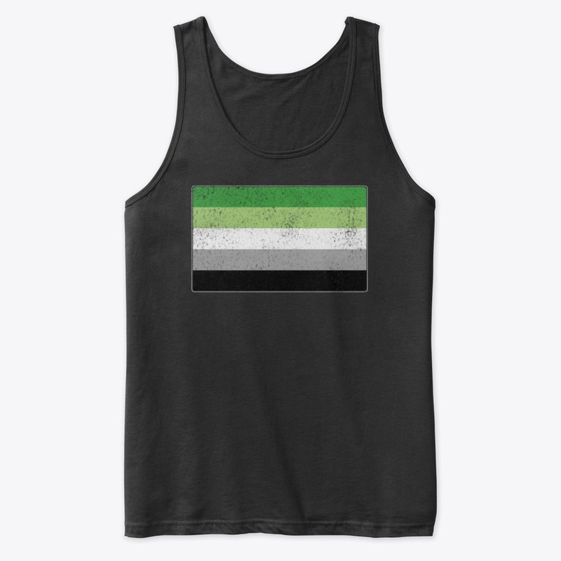 Distressed Aromantic Pride Flag