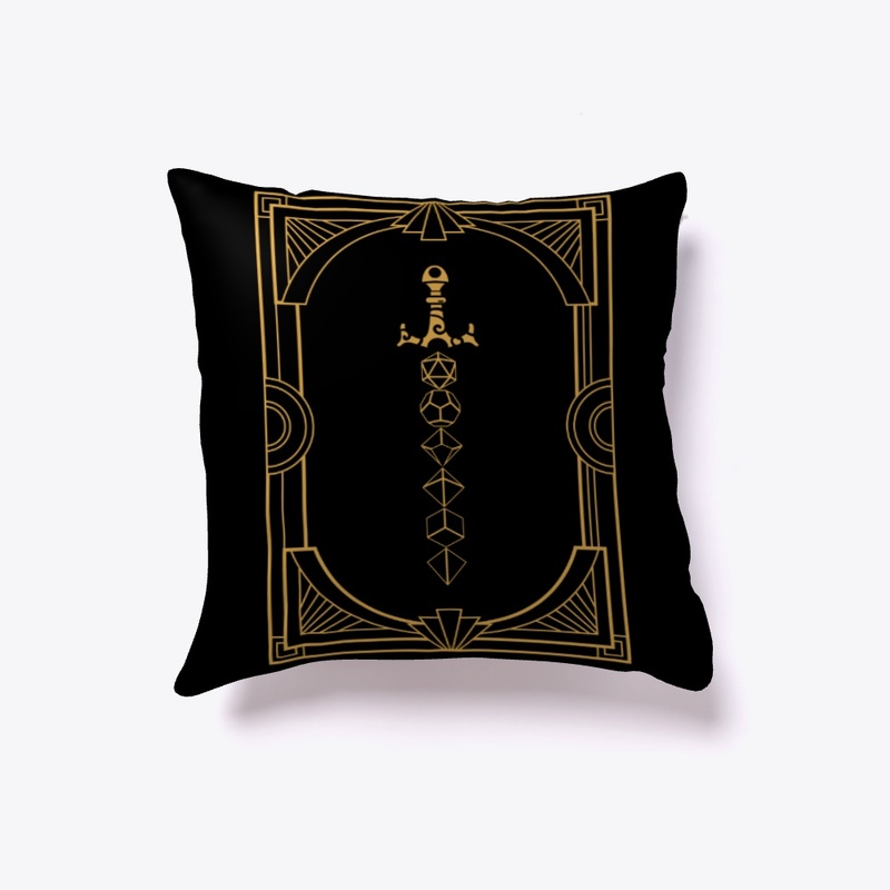 RPG Gold Dice Sword Victorian