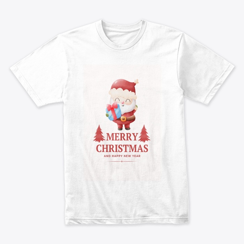 Cute Santa Claus with Christmas Gift