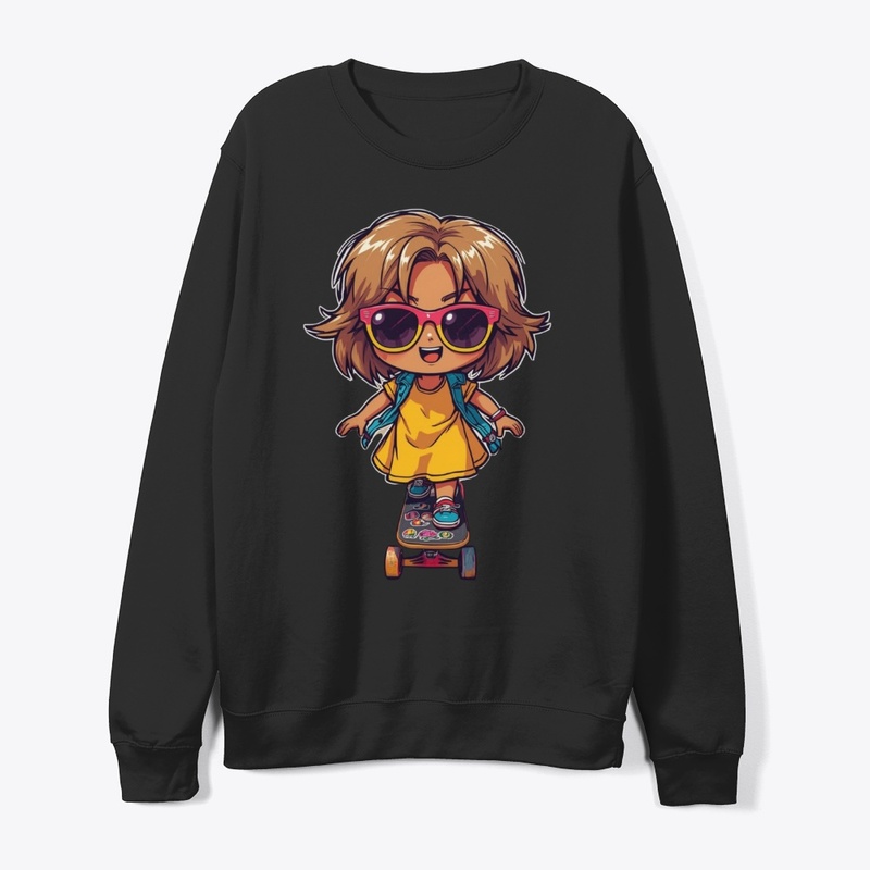  Skater Vibes: Cool Girl on the Roll