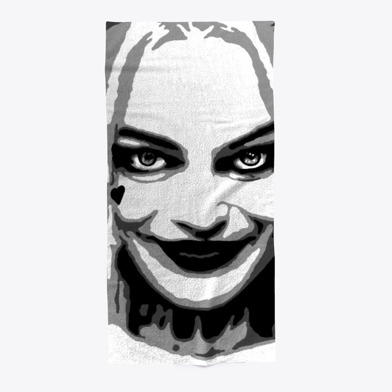 Margot Robbie Black and White Portrait