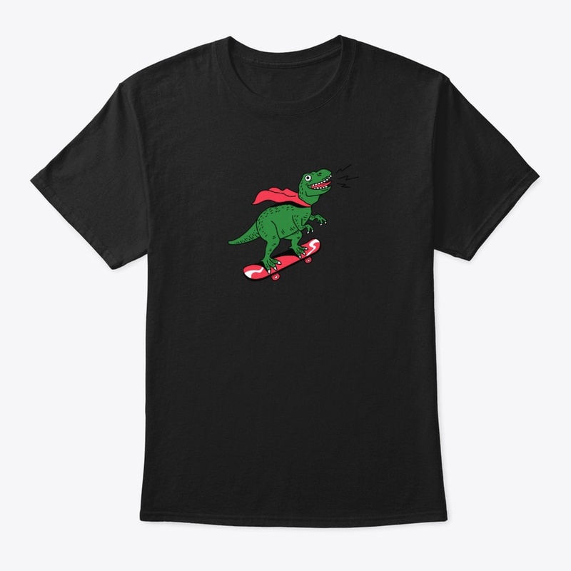 Skateboarding Dino 