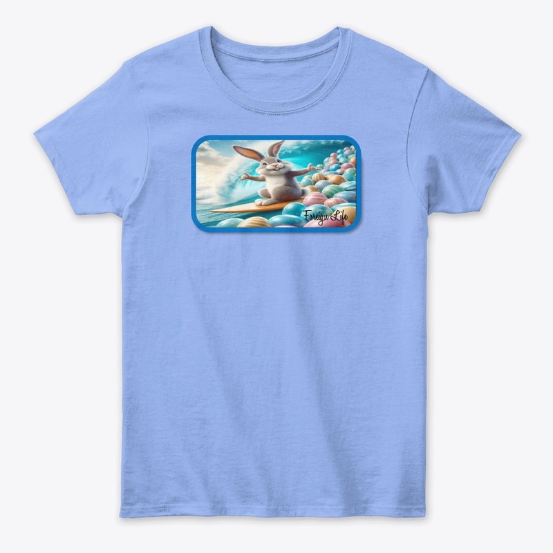 Foreign Life Easter Bunny Surfing