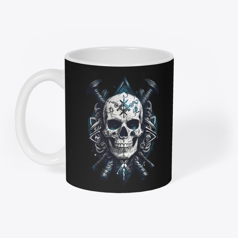 Pirate skull badge Design
