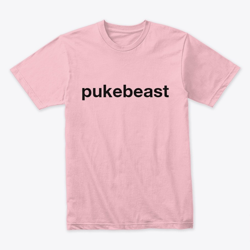 pukebeast logo t-shirt in pastey