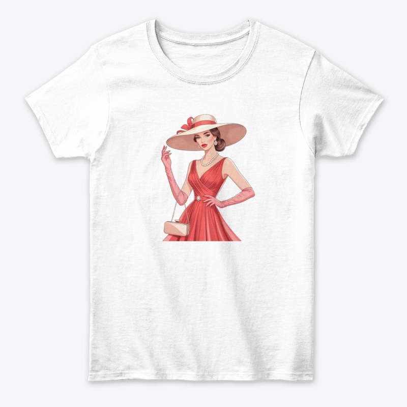 Elegant Lady in Red – High Fashion