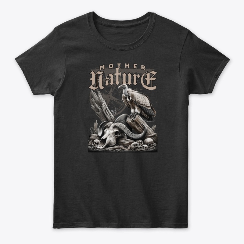 Grunge Mother Nature Skull Graphic Merch