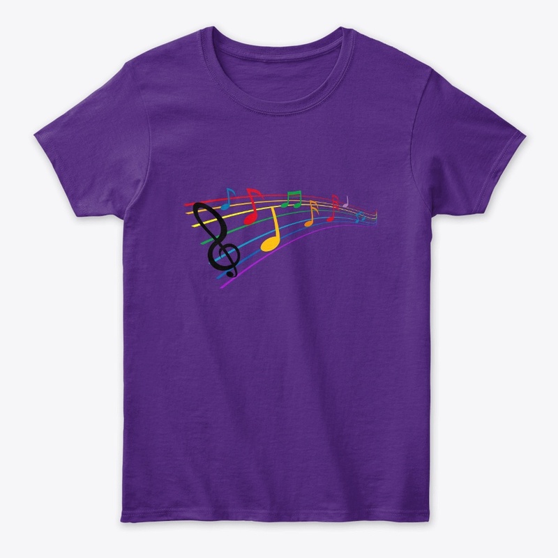 Musical strings t shirt 