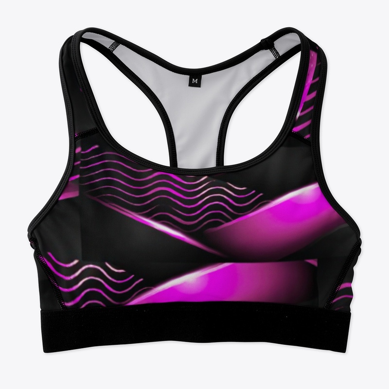 Pink Black Abstract Pattern