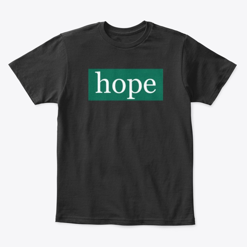 Hope Written in White on Green