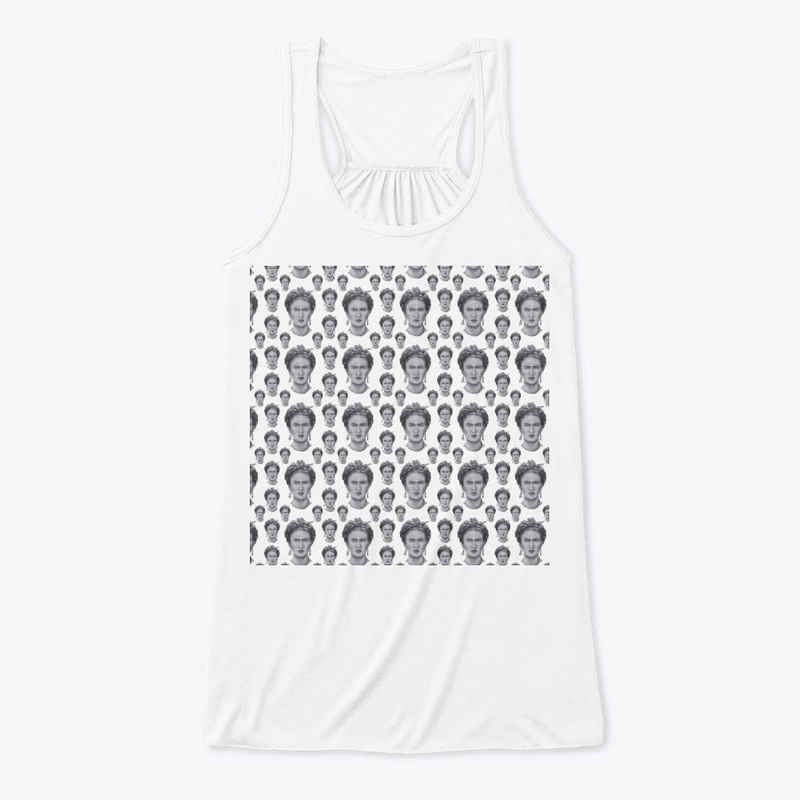 Frida Kahlo Silhouette Portrait Pattern