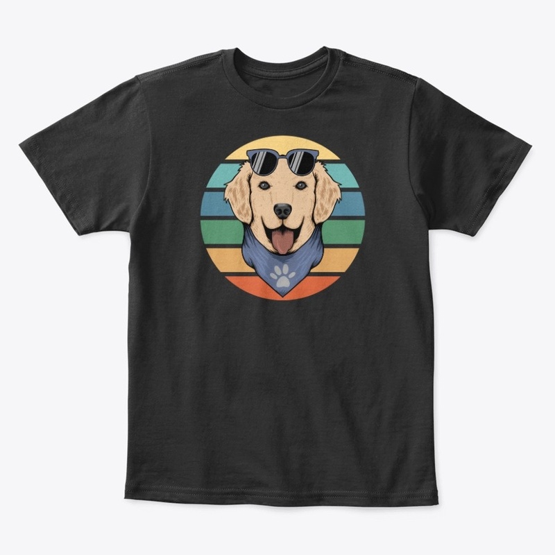 Retro Dog in Bandana
