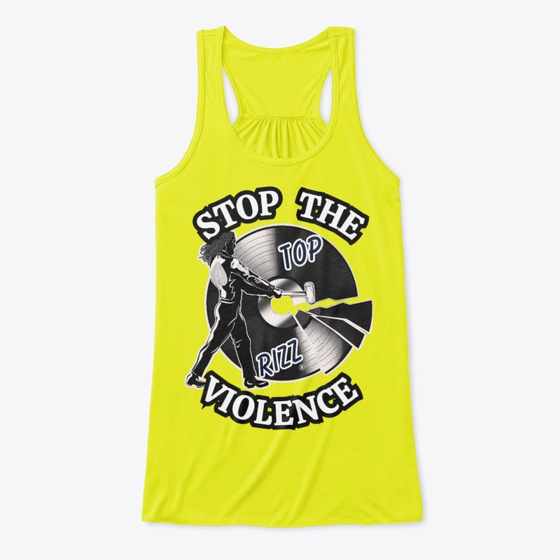 TOP RIZZ LOGO - STOP THE VIOLENCE