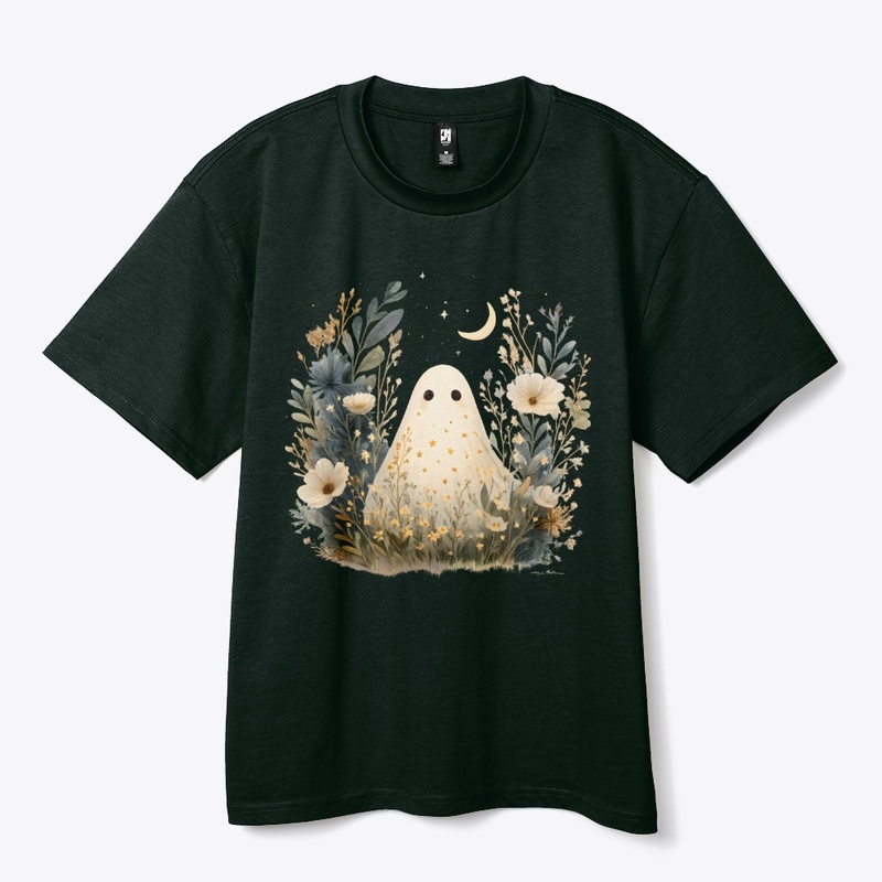 Moonlit Boho Ghost | Halloween Art