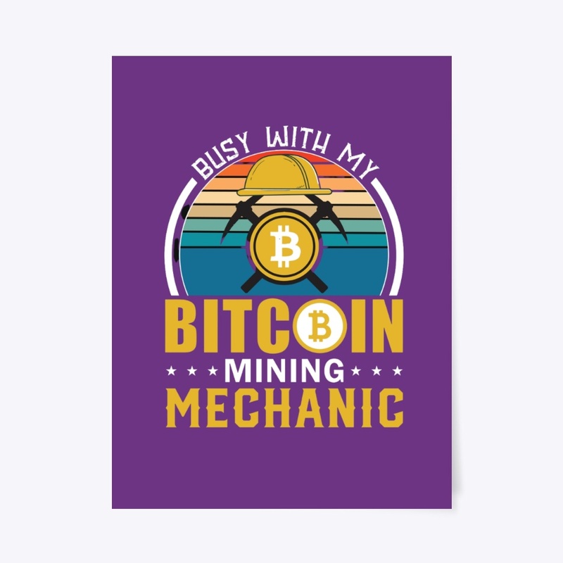 Busy With Bitcoin Mining Mechanic