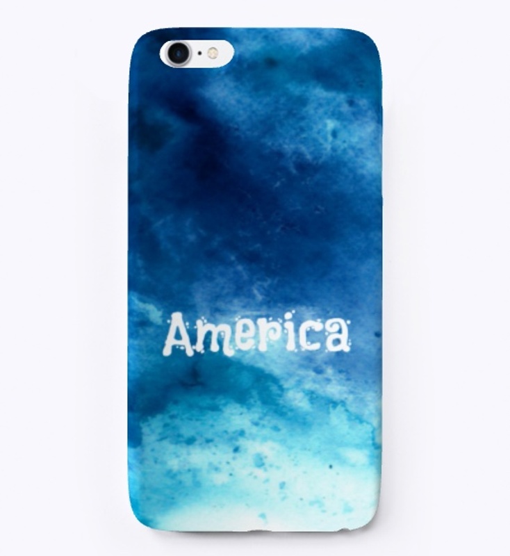 America splash of blue