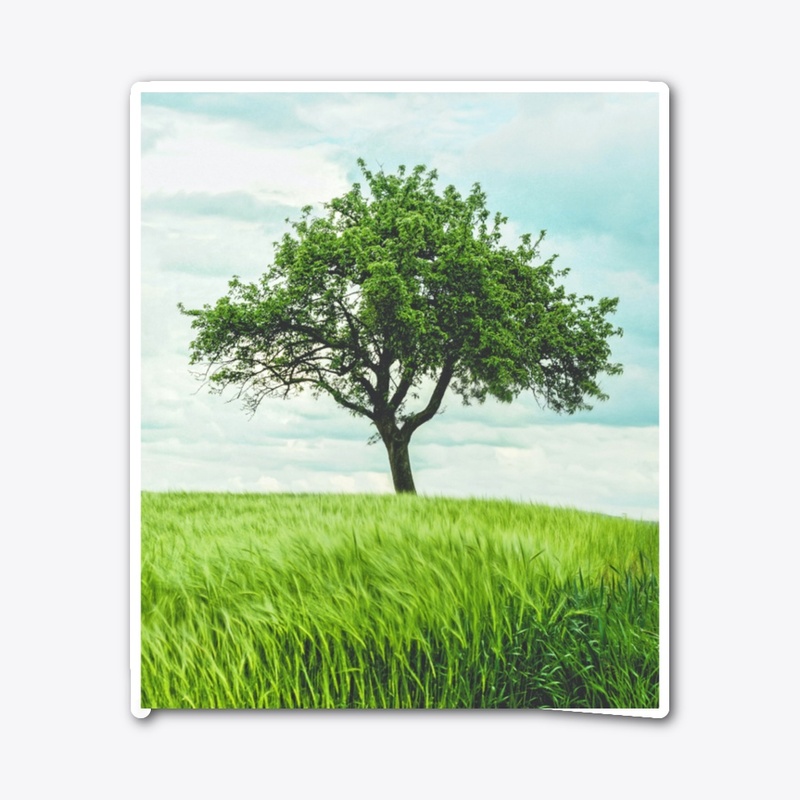 tree with grass 