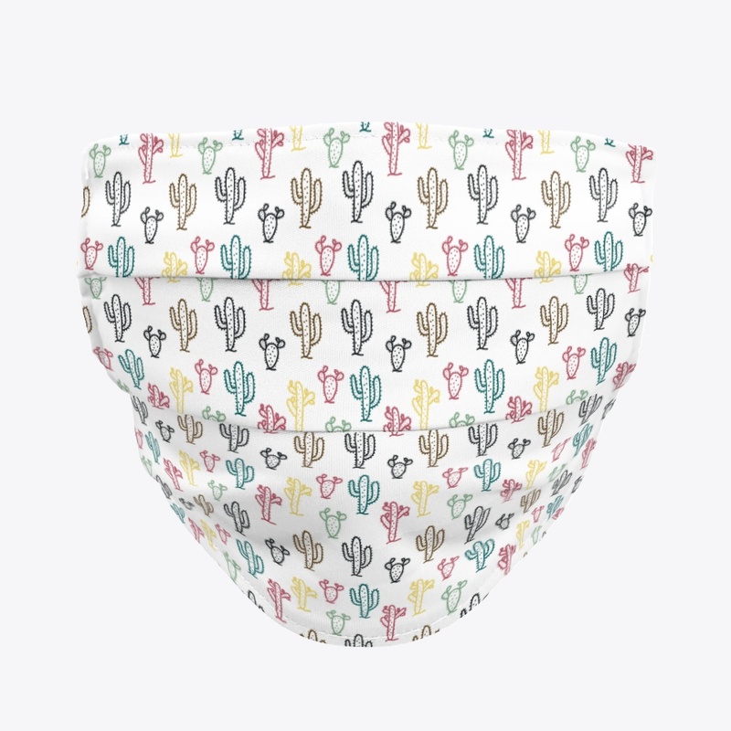 Cute Seamless Pattern with Cactus