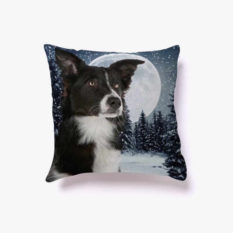 Vintage Border Collie Christmas