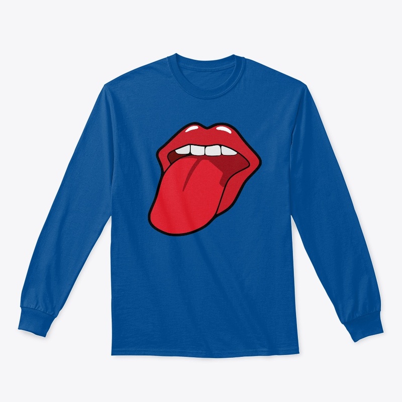 lips with tongue out