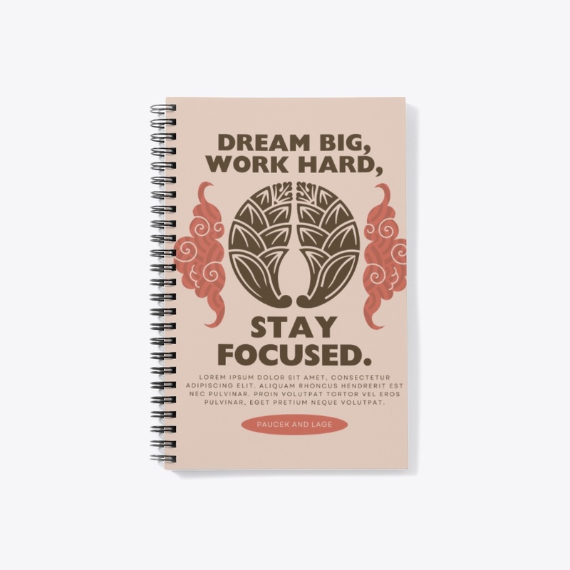 Dream Big, Work Hard – Quote Design