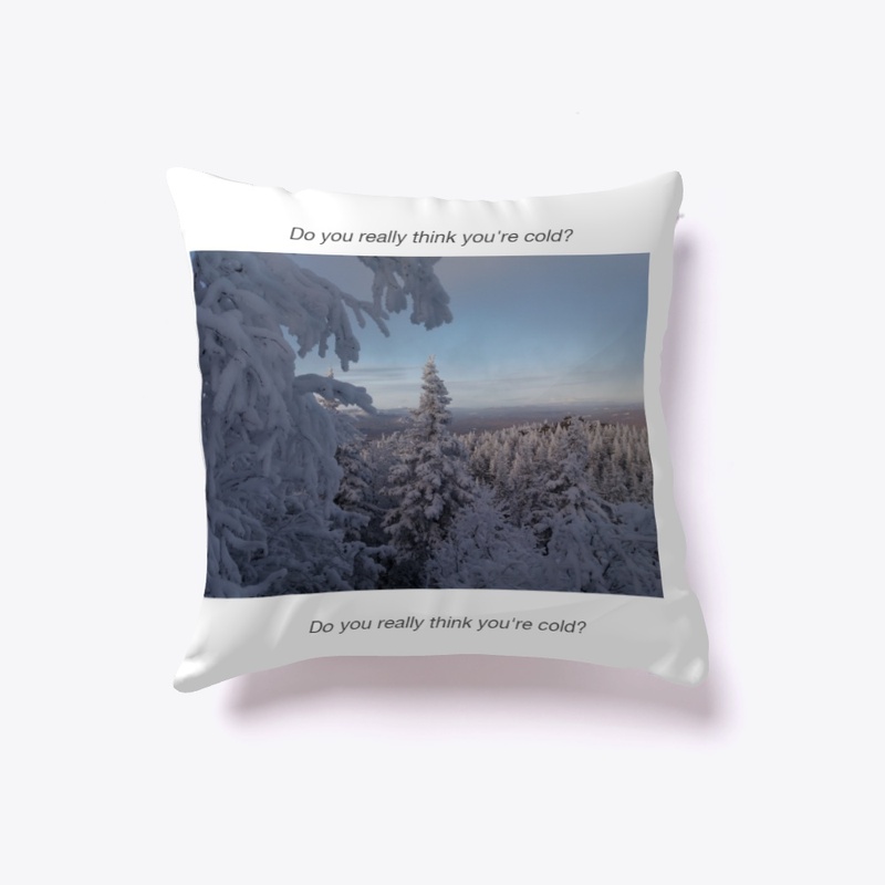 Beach towel. Magical winter landscape.