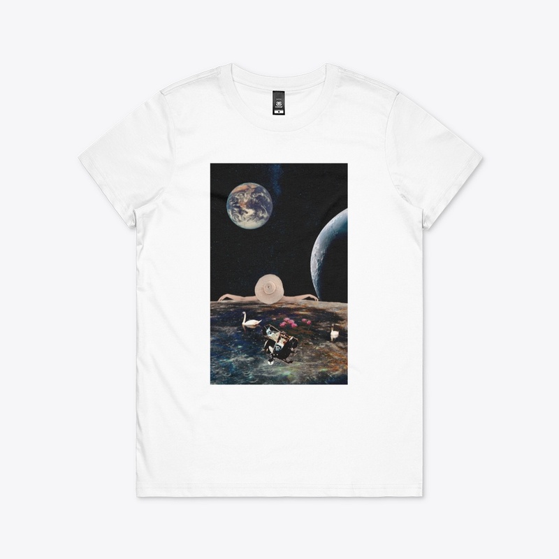 Space view chill out collage art