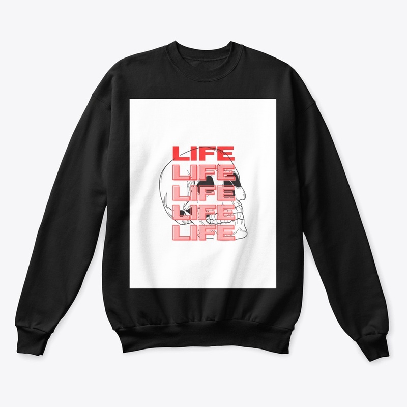 Life Skull Design-Red