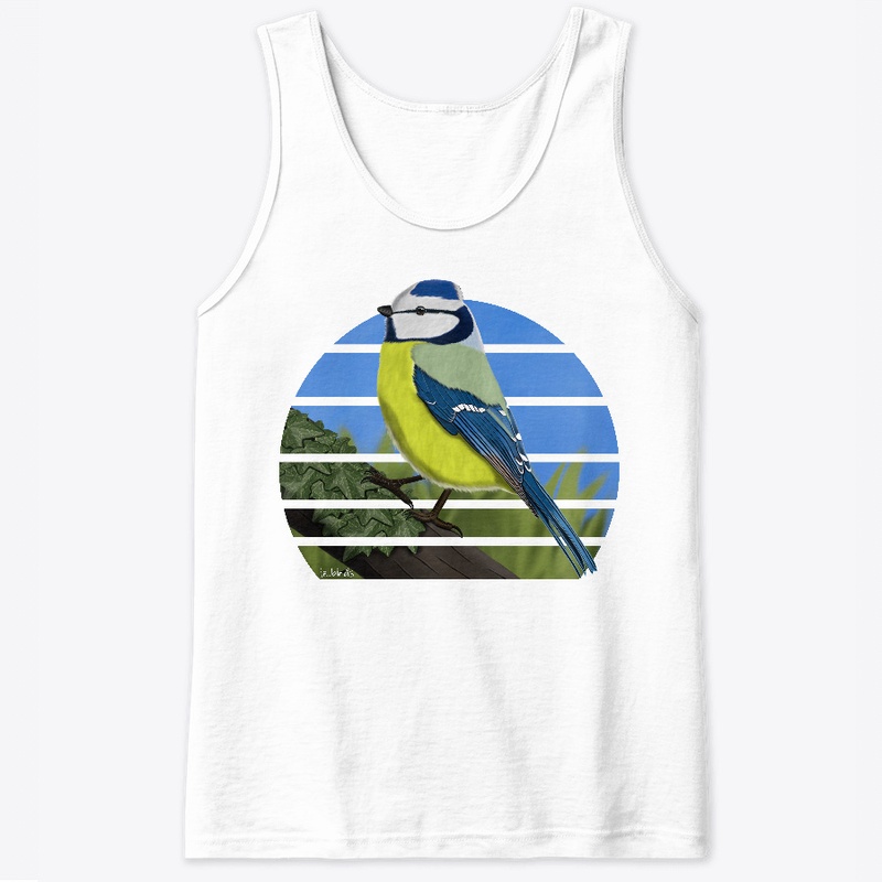 jz.birds Blue Titmouse Bird Design