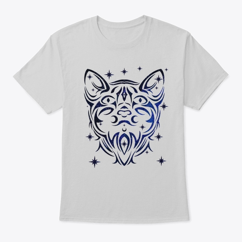 Cute and Cool Galactic Tribal Cat Design