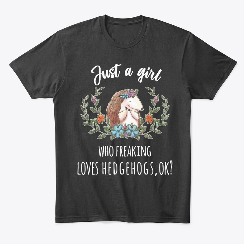 Girl Freaking Loves Hedgehogs Boho Style