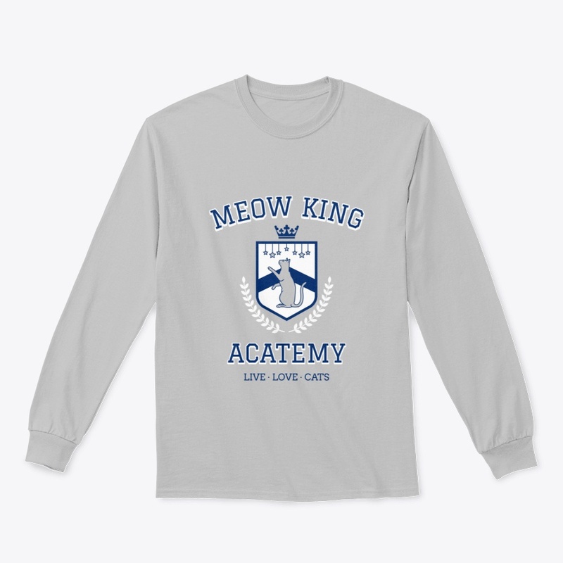 Meow King Acatemy Design | Cat Tee