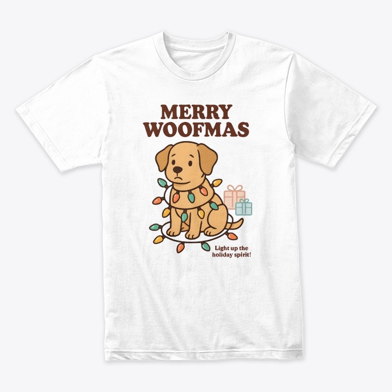 Festive Woofmas Dog Tee