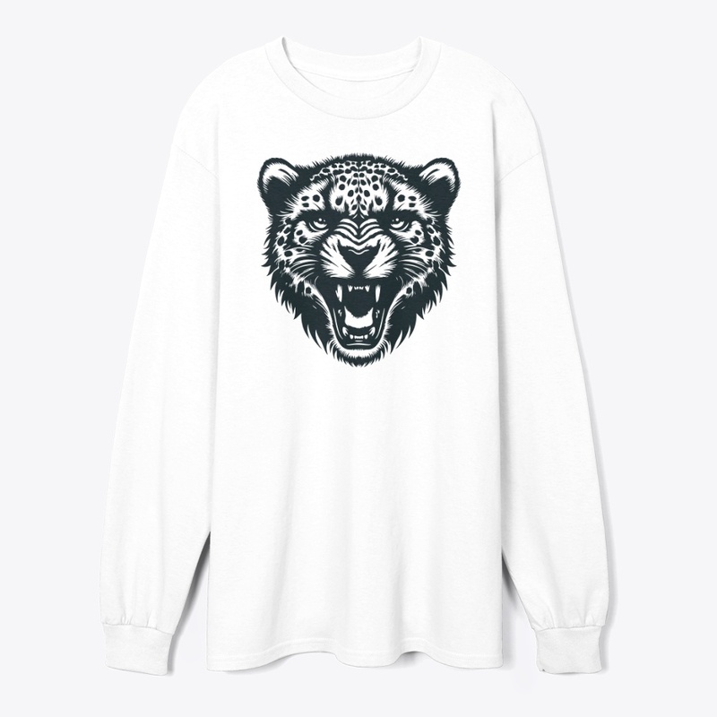Angry Cheetah Head Design