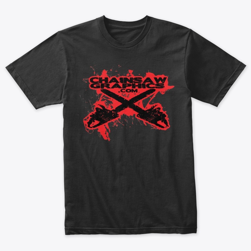 Chainsaw Graphics Splatter logo