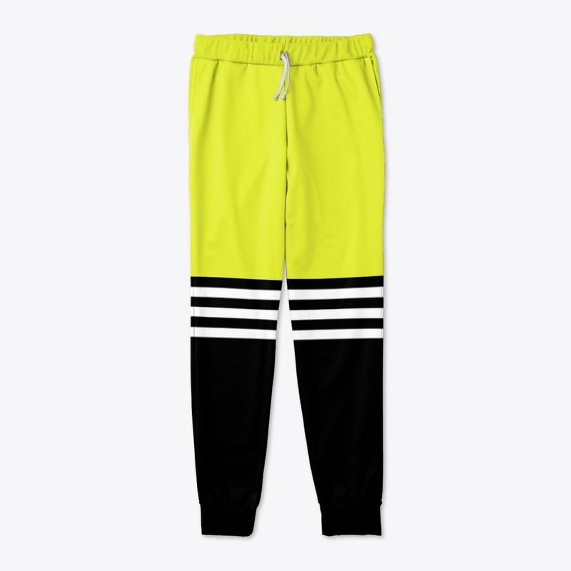 Sports yellow black stripes